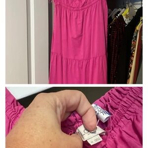 LOFT Pink Maxi Dress